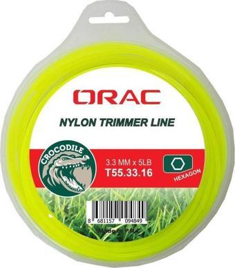 Orac 3.30 mm 46 mt.Altı Köşe Sarı Tırpan Misinası