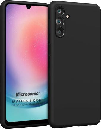 Microsonic Matte Silicone Samsung Galaxy M34 5G Kılıf Siyah
