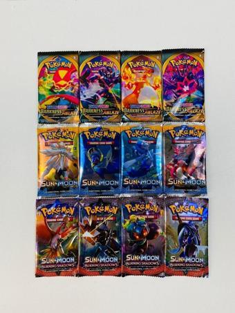 Abetto Market Pokemon 3 Set Bir Arada Toplam 12 Paket Pokemon Kart