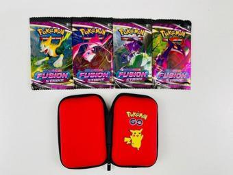 Abetto Market Pokemon Fusıon Strıke Ve Pokemon Kart Koruma Çantası (4 Paket Bir Arada)