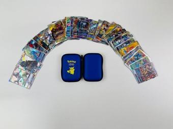 Abetto Market Pokemon Gx Oyun Kartı 50 Adet Özel Parlak Kart Ve Pokemon Kart Koruma Çantası