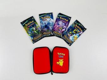 Abetto Market Pokemon Lost Thunder Sun-moon Oyun Kartı Ve Pokemon Kart Koruma Çantası (4 PAKET BİR ARADA)