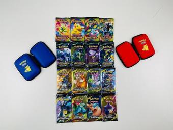 Abetto Market Pokemon Oyun Kartı 4 Set Bir Arada 16 Paket Ve 2 Adet Pokemon Kart Koruma Çantası