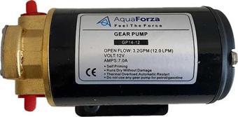 Aqua Forza Dişli Yakıt/Yağ Pompası Kapasite:14lt/dk,Voltaj:12V