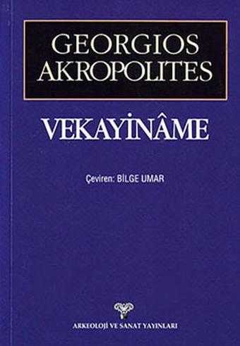 Vekayiname - Arkeoloji ve Sanat Yayınları