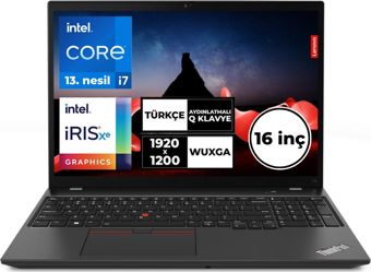 Lenovo ThinkPad T16 Gen 2 i7-1355U 32 GB 1 TBSSD 16" WUXGA Windows 11 Pro 21HJS45TQ3 BT70