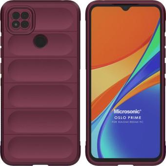 Microsonic Xiaomi Redmi 9C Kılıf Oslo Prime Bordo