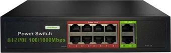 Uranium POE-G8002-96W 8 Port Gigabit 2xrj45 Uplink Yönetilemez Poe Switch