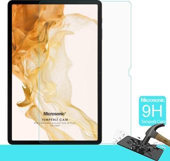 Microsonic Samsung Galaxy Tab S8 Plus X800 Tempered Glass Cam Ekran Koruyucu