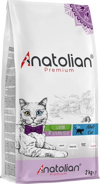 Anatolian Premium Sterilised Lamb Kuzulu Kısırlaştırılmış Kedi Maması 2 Kg