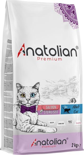 Anatolian Premium Sterilised Salmon Somonlu Kısırlaştırılmış Kedi Maması 2 Kg