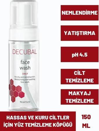 Face Wash Hassas ve Kuru Ciltler için Yüz Temizleme Köpüğü 150 ml