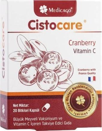 Medicago Cistocare Cranberry 20 Kapsül