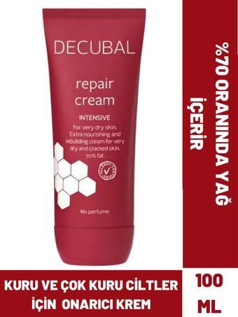 Decubal Çok Kuru ve Hasarlı Ciltler için Ekstra Besleyici Onarıcı Krem 100 ml