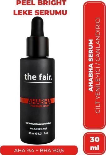 The Fair Peel Brigrht Vegran Leke griderici Cilt Serumu %4 Aha+ %0.5 Bha 30 ml