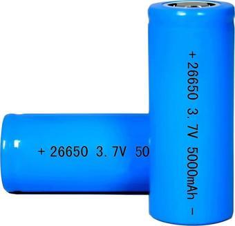 Bright 26650 3.7V 5000 Mah Lithium Li-İon Şarjlı Pil (2 Adet)