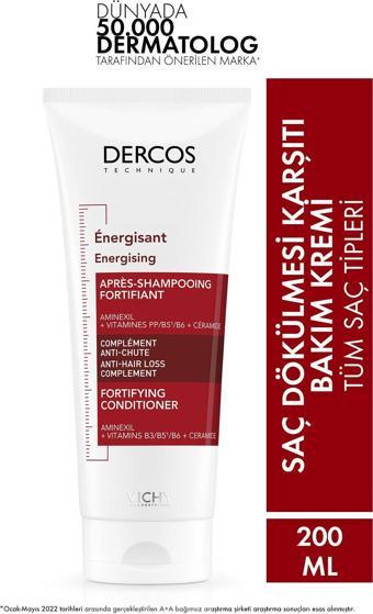 Vichy Dercos Energisant Saç Kremi Dökülme Karşıtı 200 ml