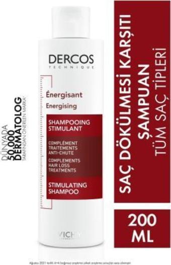 Vichy Dercos Energisant Şampuan Dökülme Karşıtı 200 ml