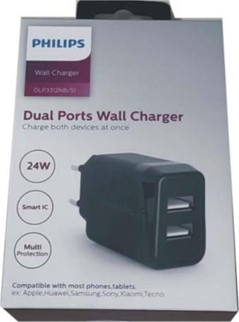 Phılıps Dlp3312nb/51 24w 2.4a Çift Usb Akıllı Hızlı Şarj Cihazı