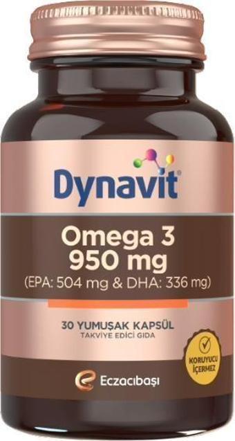 Eczacıbaşı Dynavit Omega 3 Takviye Edici Gıda 950 Mg 30 Kapsül