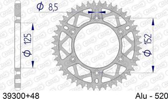 AFAM BETA 450 RR ENDURO ÇELİK ARKA DİŞLİ #520