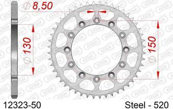 AFAM YAMAHA WR 250F 07-16, WR 450F 16-20 ÇELİK ARKA DİŞLİ #520