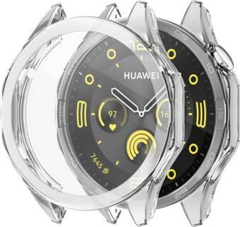 Microsonic Huawei Watch GT4 46mm Kılıf 360 Full Round Soft Silicone Şeffaf