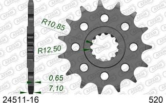 AFAM KAWASAKI ZX636 ZX6-R Ninja ÇELİK ÖN DİŞLİ #520