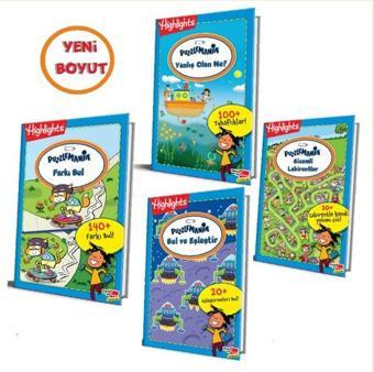 Highlights Puzzlemania On The Go Serisi 4'lü Set - Kolektif  - Dikkat Atölyesi Yayınları