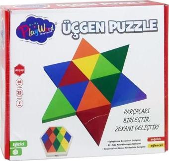 Playwood Ahşap Üçgen Puzzle Ony-395