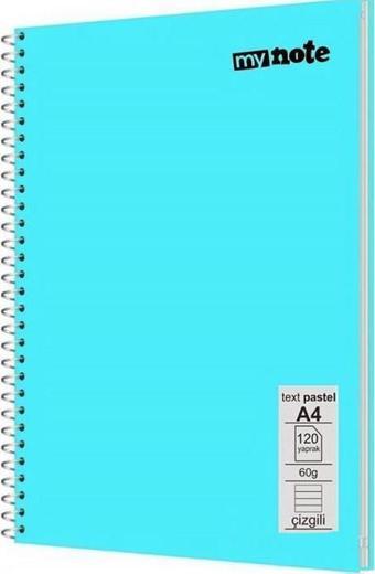 Mynote Flex Pastel A4 120 Yaprak Spiralli Çizgili Defter