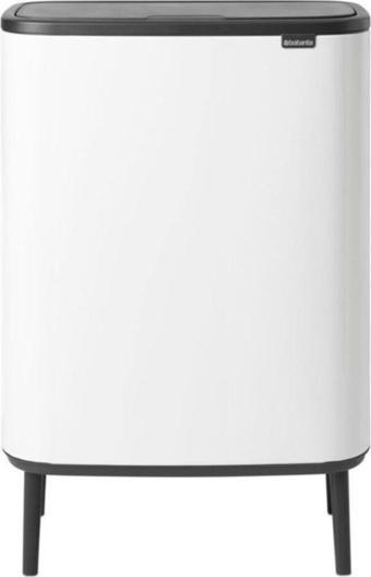 Brabantia Çöp Kutusu Büyük Boy 60 lt Bo Touch Dokunmatik Kapak Beyaz 130205