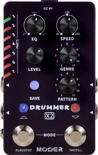 Mooer M728 Drum Machine Pedalı