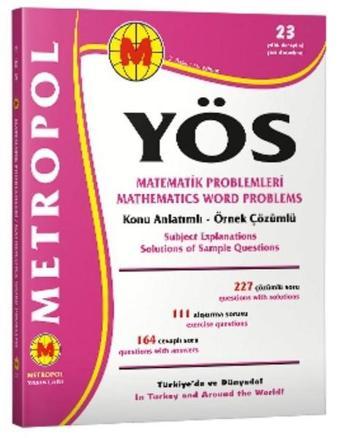 YÖS Matematik Problemleri Konu Anlatımlı  Örnek Çözümlü - Metropol Yayınları