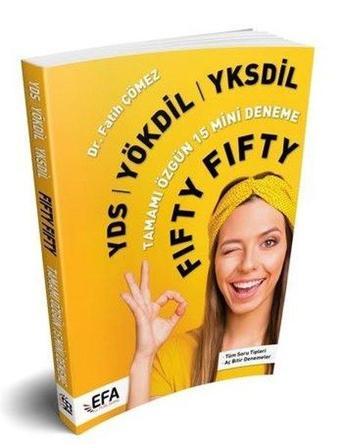 Benim Hocam Yayınları (Efa Serisi) YDS Yökdil Yksdil Fıfty Fıfty 15 Mini Deneme - Benim Hocam Yayınları