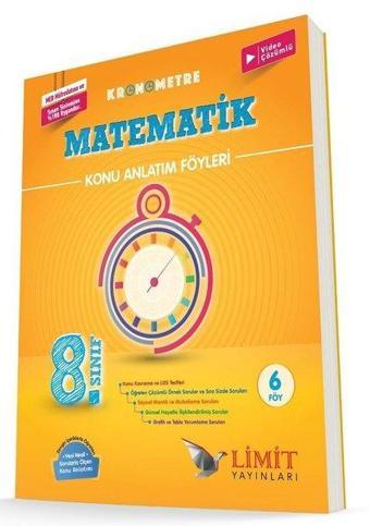 8.Sınıf Kronometre Matematik Konu Anlatım Föyü - Sebahattin Ölmez - Limit Yayınları