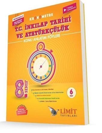 8.Sınıf Kronometre T.C. İnkılap Tarihi ve Atatürkçülük Konu Anlatım Föyü - Limit Yayınları