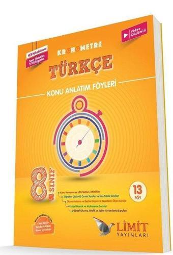 8.Sınıf Kronometre Türkçe Konu Anlatım Föyü - Mehmet Saylan - Limit Yayınları