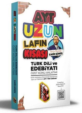 2021 AYT Uzun Lafın Kısası Türk Dili ve Edebiyatı Özet Konu Anlatımı - Kadir Gümüş - Benim Hocam Yayınları