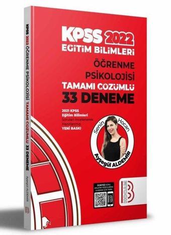2022 Eğitim Bilimleri Öğrenme Psikolojisi Tamamı Çözümlü 33 Deneme - Ayşegül Aldemir - Benim Hocam Yayınları