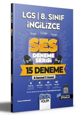 2022 LGS 8.Sınıf İngilizce SES Deneme Serisi 15 Deneme - Hande Kahraman - Benim Hocam Yayınları