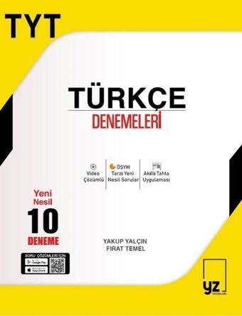 TYT Türkçe Yeni Nesil 10 Deneme - Fırat Temel - Yz Yayınları