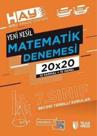 HAY 7.Sınıf Matematik Branş Deneme - Nurhan Süzen - Teas Press Eğitim