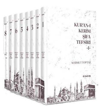 Kur'an-ı Kerim Şifa Tefsiri Seti - 8 Kitap Takım - İlaveli Yeni Baskı - Mahmut Toptaş - Cantaş Yayınları