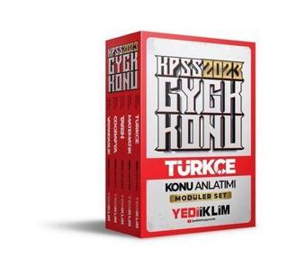 2023 KPSS Genel Yetenek Genel Kültür Konu Anlatımlı Modüler Set - Yediiklim Yayınları