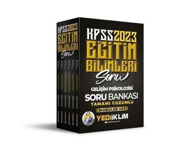 2023 KPSS Eğitim Bilimleri Tamamı Çözümlü Modüler Soru Bankası Seti - Kolektif  - Yediiklim Yayınları