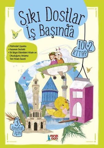 Sıkı Dostlar İş Başında Set - 3.Sınıflar İçin - 10 Kitap Takım - Tuba Bozcan - Minik Ada