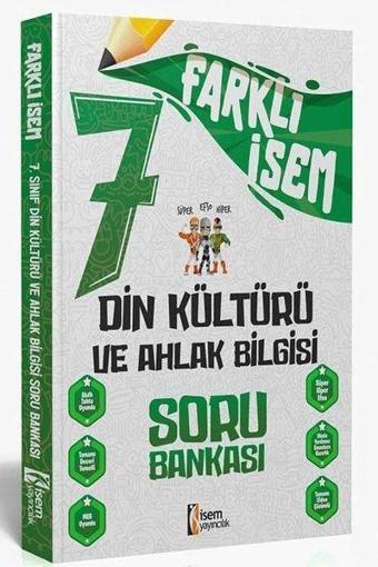 2024 7.Sınıf Din Kültürü ve Ahlak Bilgisi Farklı İsem Soru Bankası - Kolektif  - İsem Yayıncılık - Ortaokul