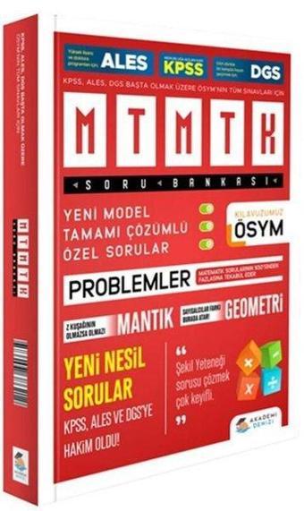 KPSS ALES DGS Matematik Soru Bankası - Kolektif  - Akademi Denizi