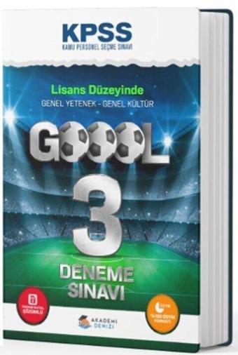 KPSS Genel Yetenek Genel Kültür Goool 3 Deneme Sınavı - Kolektif  - Akademi Denizi